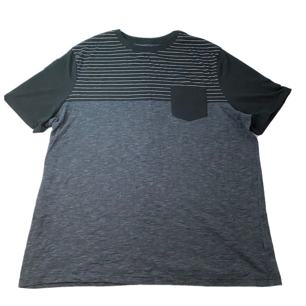 Tony Hawk T-Shirt, Size XXL, Short Sleeve, Crewneck, Chest Pocket, Black, Gray